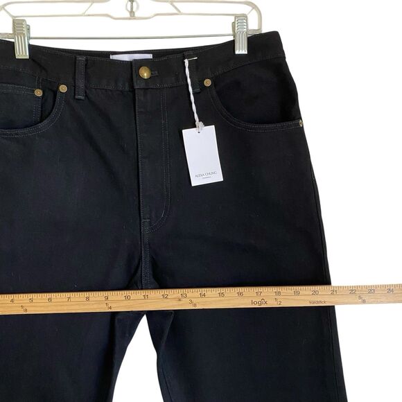 Madewell The Alexa Dream Jean Women's 29 Black Straight High Rise Relaxed $139 - Picture 6 of 11